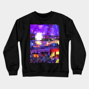 Disco Ball Pattern Crewneck Sweatshirt